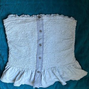 Abercrombie and fitch strapless top